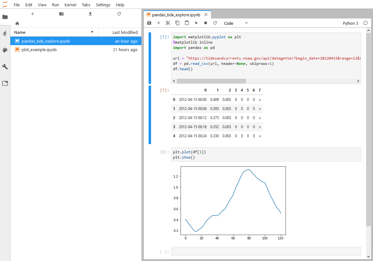 JupyterLab landing page